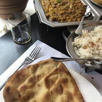 Naan en channa dal  at Jamuna in Leeuwarden