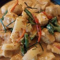 Tofu curry at Buja Vegetarien in Paris