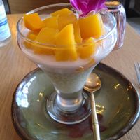 Tapioca w/mango at Buja Vegetarien in Paris