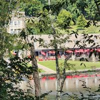 Through the woods  at OTB Bicycle Cafe in Mccandless