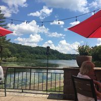 Great out door seating  at OTB Bicycle Cafe in Mccandless