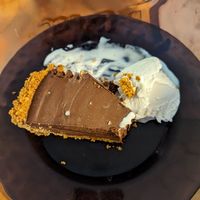 Couldn't wait to eat chocolate ganache at Bela in Northampton