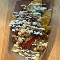 grande nachos   at Jajaja Mexicana - Hudson Yards in New York City