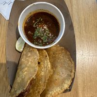 Birria tacos  at Jajaja Mexicana - Hudson Yards in New York City