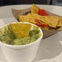 Corn chips and guacamole  at Jajaja Mexicana - Hudson Yards in New York City