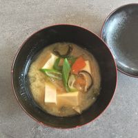 very good taste miso soup at QUIN in Nishinomiya