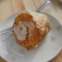 Leckere vegane Muffins at Kaffeklatsch in Heligoland