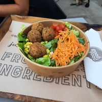 Vegan salad with quinoa falafel at Good Food - Palmotićeva  in Zagreb