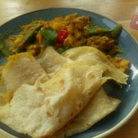 Vegan roti at Camping Ganspoort in Utrecht