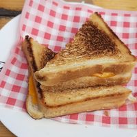 Vegan toasti at Camping Ganspoort in Utrecht