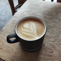 Latte at Albatross Café in Bristol