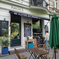 Cafe from outside at Plan Cafe in Berlin