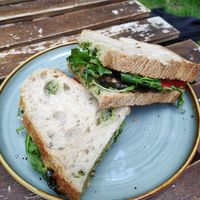 Vegan sandwich at Plan Cafe in Berlin