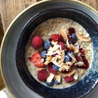 “Oatmeal and chai" at The Tuning Fork  in Rugby