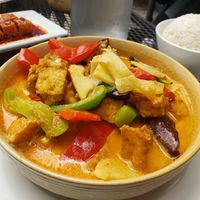 Red Curry with Tofu at Cham Thai Cuisine in Carrboro