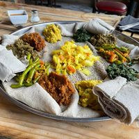 Veggie mix for two at Addis Kitchen in South East London