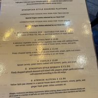   at Addis Kitchen in South East London