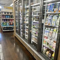 Fridge and milks  at Cornucopia Natural Wellness Market  in Holyoke