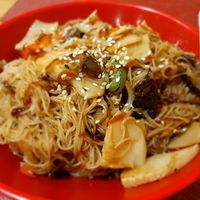 Soooo good and it's vegan at OK Wok in Santiago De Compostela