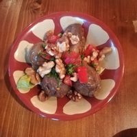 Makdous - vegan cold mezze at Leila's in Budapest