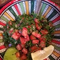 Tabbouleh - vegan salad at Leila's in Budapest