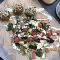 The green pesto is spicy :-) at Mirou in Hamburg