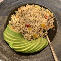 Quinoa and avocado salad at The Yard in Parga