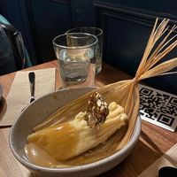 Pineapple Tamale for dessert at La Bartola in Toronto
