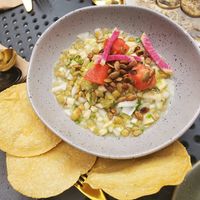 Green ceviche at La Bartola in Toronto