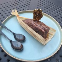 Tamal dessert at La Bartola in Toronto