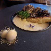 White mole of plantation, pine nuts, mezcal etc at La Bartola in Toronto