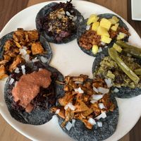 Assorted tacos  at La Bartola in Toronto