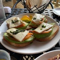 Avocado caprese toast  at Divino Cucina Italiana in Hastings On Hudson