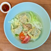 Veg Homemade Dumplings Soup with Noodles at Pine Tree Cafe 长春树 - Fortune Centre in Central Singapore