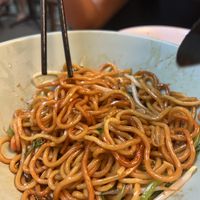 Noodles with fake prawn  at Pine Tree Cafe 长春树 - Fortune Centre in Central Singapore