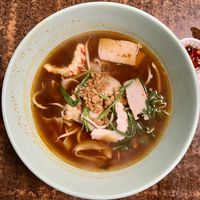Prawn noodle soup (vegan)  at Pine Tree Cafe 长春树 - Fortune Centre in Central Singapore