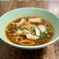 Prawn noodle soup (vegan)  at Pine Tree Cafe 长春树 - Fortune Centre in Central Singapore