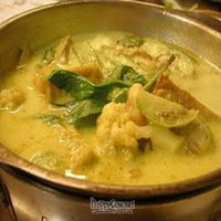 Claypot Green Curry with Brown Rice/Steamed Rice @ SGD$4.50 at Pine Tree Cafe 长春树 - Fortune Centre in Central Singapore