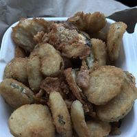 Fried pickles  at Ye Ole Fashioned Ice Cream & Sandwich Cafe in Summerville