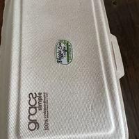 Plant based packaging  #Veganuary at Veggie Zone & Coffee in Phitsanulok