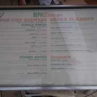 Menü at Bepa in Split