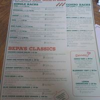 Menü at Bepa in Split