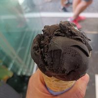 Dark coconut (I'm bad at photos!) at Gelateria Zotos in Santorini