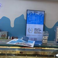 Menu  at Gelateria Zotos in Santorini