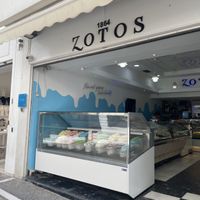   at Gelateria Zotos in Santorini