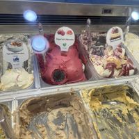 Dragon fruit and watermelon   at Gelateria Zotos in Santorini