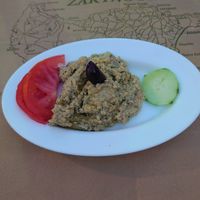 Hummus starter at The Olive Tree in Zakinthos