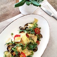 Firenze Vegan. Very juicy. at Mediterraneo by the Sea in Paphos