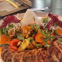 Red curry with mock duck at Caphe HOA 2 in Berlin