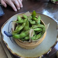 Edamame: 4/5 interesting with pepper at Caphe HOA 2 in Berlin